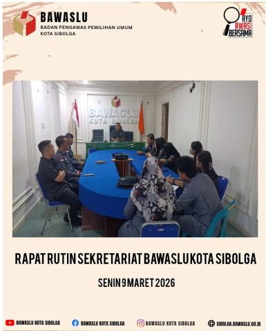 Senin 9 Maret 2026