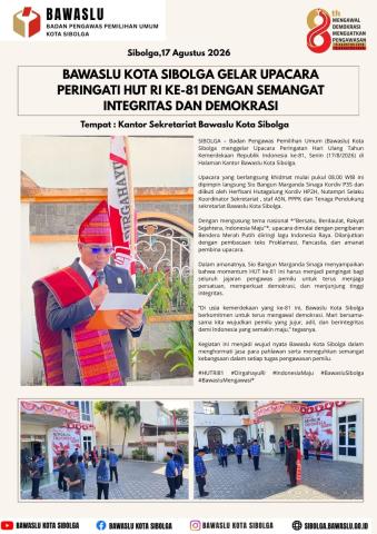 Senin 17 Agustus 